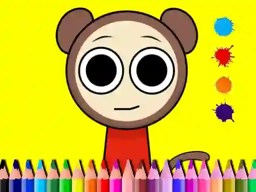 Spēle Sprunki Valentine Coloring book online
