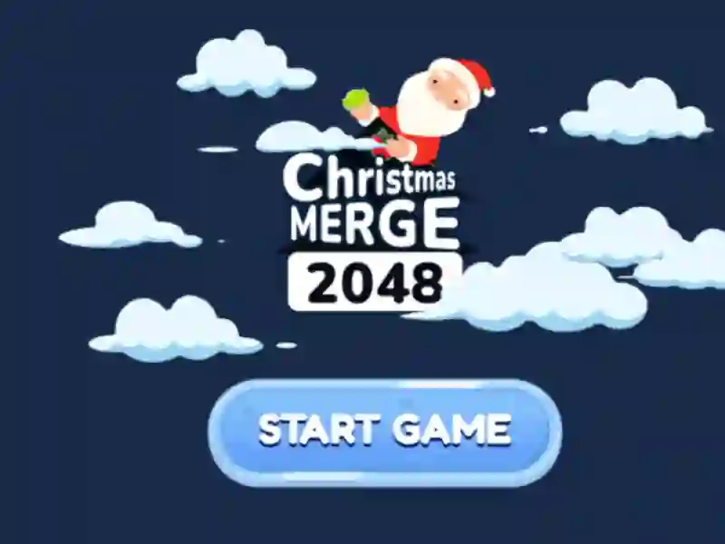 Spēle Christmas Merge 2048 online