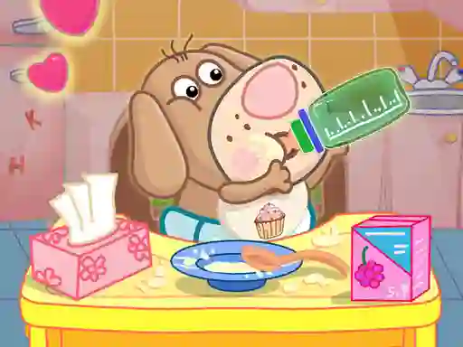 Spēle Hippo Baby Care Game online