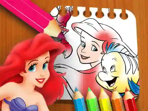 Spēle The Little Mermaid Coloring Book online