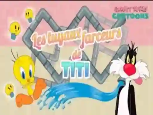 Spēle Looney Tunes Cartoons Les tuyaux farceurs de Titi online