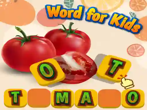 Spēle Fruits and Vegetables Word for Kids online