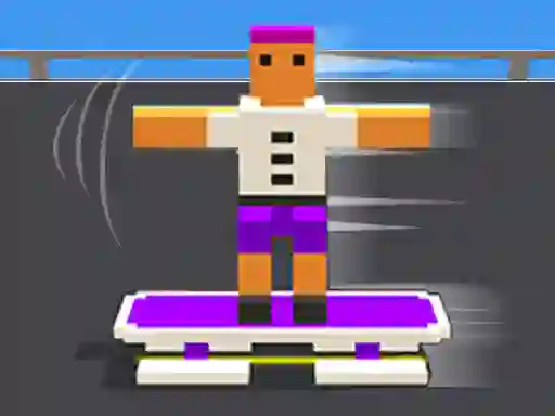 Spēle Blocky Skater Rush online
