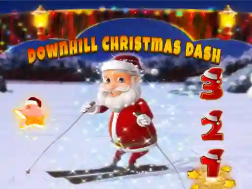 Spēle Downhill Christmas Dash online