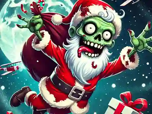 Spēle Flappy Zombie Santa Christmas Game online