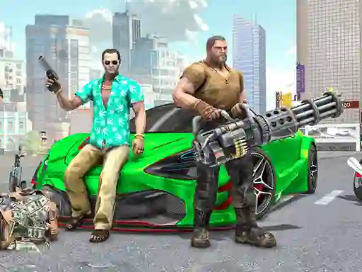Spēle Real Gangster City Crime Car Simulator Game online