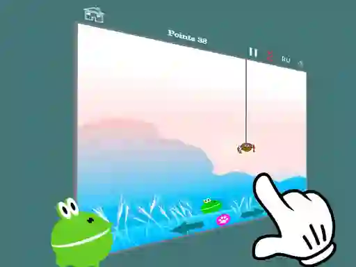 Spēle Hunt feed the frog 2 online
