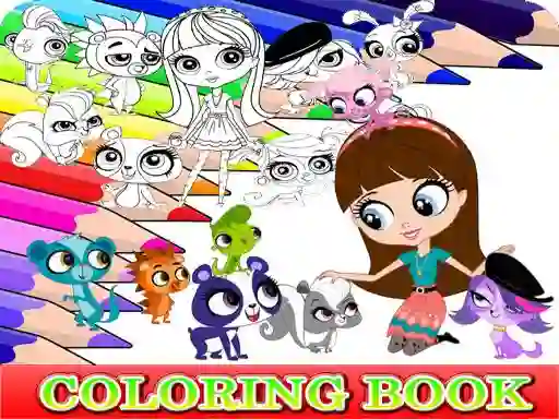 Spēle Coloring Book for Littlest Pet Shop online