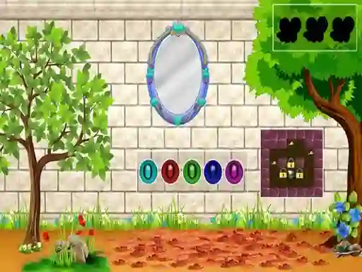 Spēle White Brick Backyard Escape online