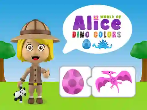 Spēle World of Alice Dino Colors online