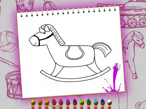 Spēle Coloring Book: Toy Shop online