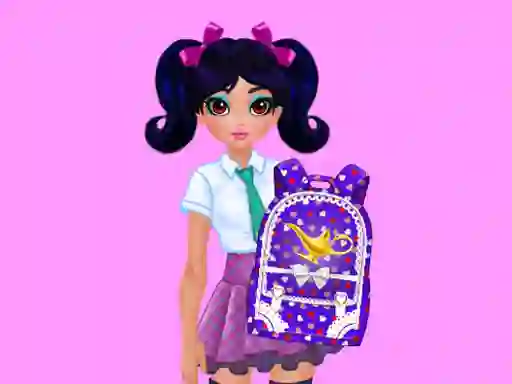 Spēle Jasmine and Elsa School Bag Design Contest online