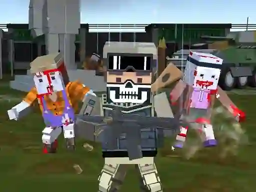 Spēle Combat Pixel Arena 3D Zombie Survival online