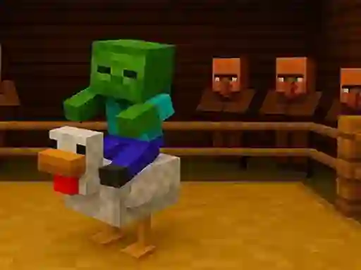 Spēle Chicken Jockey hidden lava chicken online