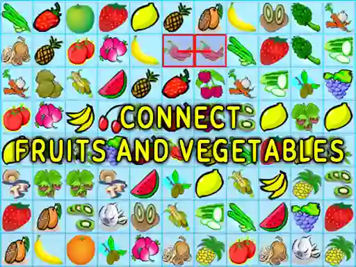 Spēle Connect Fruits and Vegetables online