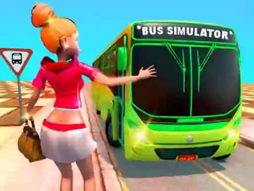 Spēle Passenger Bus Taxi Driving Simulator online