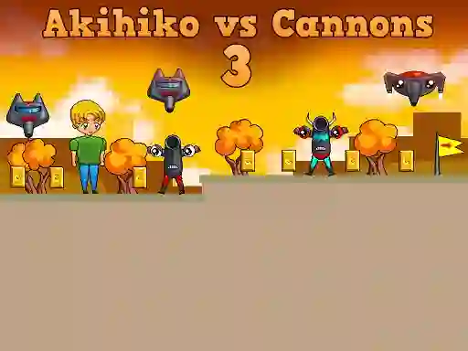 Spēle Akihiko vs Cannons 3 online