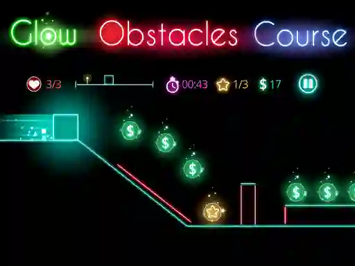 Spēle Glow obstacle course online