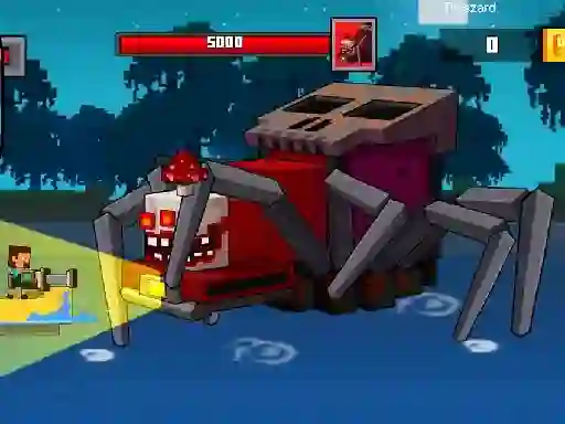 Spēle Pirate Block Craft Monster Shooter online