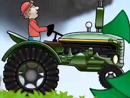 Spēle Tractor Driving Hill Climb 2D online