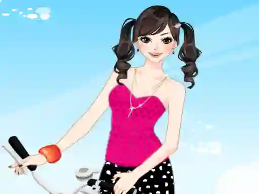 Spēle Bicycle Girl Dressup online