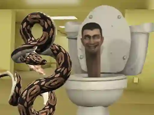 Spēle Python Snake Kill Skibidi Toilet Backrooms online