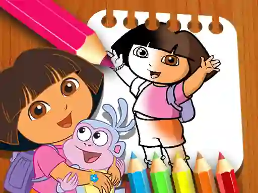 Spēle Dora the Explorer the Coloring Book online