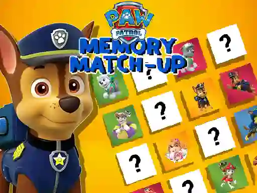 Spēle Paw Patrol Memory Match Up online