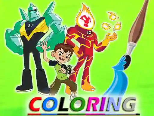 Spēle Ben 10 Coloring online