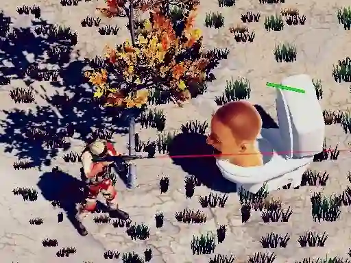 Spēle TopDown Skibidi Toilet Shooting online