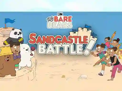 Spēle Sandcastle Battle! We Bare Bears online