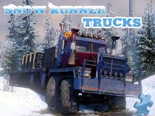 Spēle Snow Runner Trucks Jigsaw online
