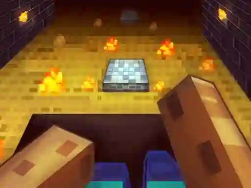 Spēle Parkour in the cave 3D online