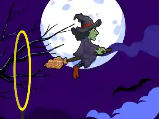 Spēle Flying witch halloween online