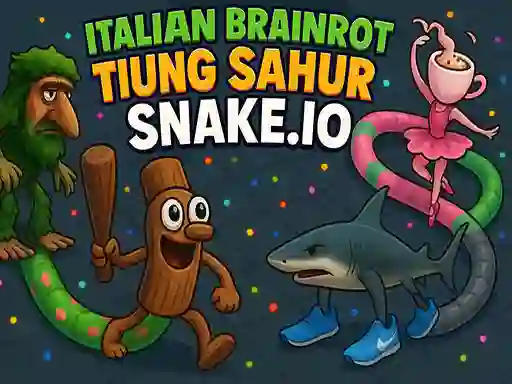 Spēle Italian Brainrot Tung Sahur Snake.io online