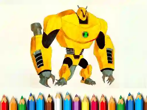 Spēle Ben10 Monsters Coloring book online