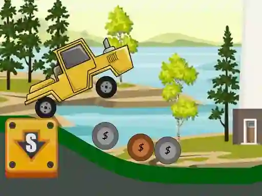 Spēle Hill Climb Tractor 2D online