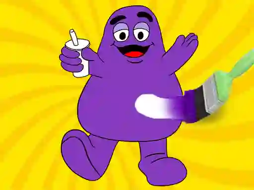 Spēle Grimace Shake Coloring Book online