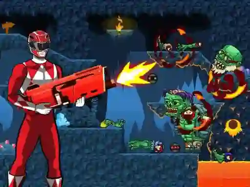 Spēle Power Rangers shoot Zombie online