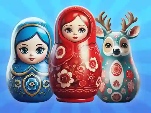 Spēle Sort by Matryoshka Shelves! online