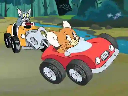 Spēle Tom and Jerry Car Jigsaw online