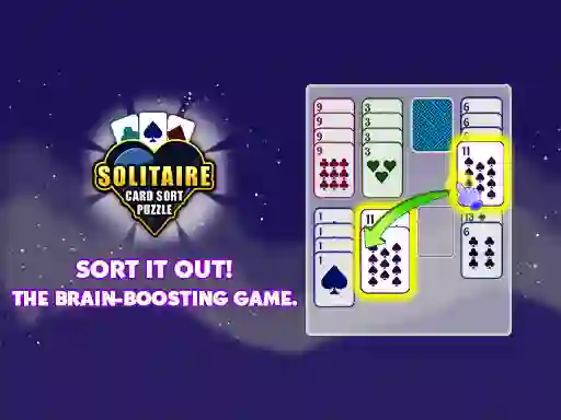 Spēle Solitaire Card Sort Puzzle online