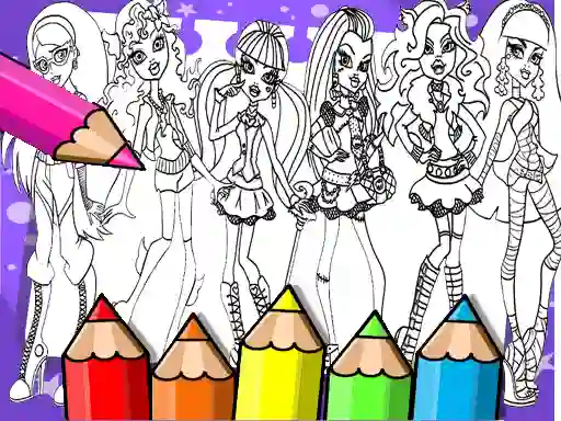 Spēle Monster High Coloring Book online