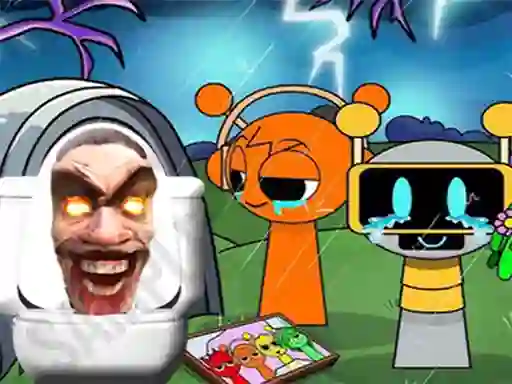 Spēle Sprunki Castle Panic Skibidi Toilet online