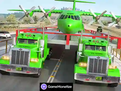 Spēle Us army car transport truck online