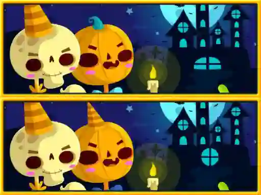 Spēle Find Differences Halloween online