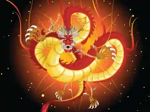 Spēle Chinese Dragons Coloring online