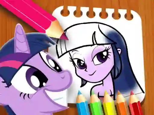 Spēle Equestria Girls Coloring Book online