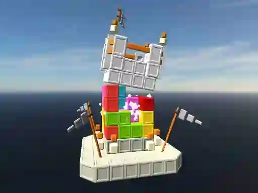 Spēle Castle Destruction Blocks online