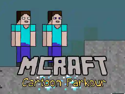 Spēle Mcraft Cartoon Parkour online